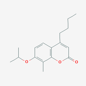 molecular formula C17H22O3 B4021975 4-butyl-7-isopropoxy-8-methyl-2H-chromen-2-one 