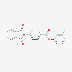 molecular formula C22H15NO4 B402198 3-methylphenyl 4-(1,3-dioxo-1,3-dihydro-2H-isoindol-2-yl)benzoate 
