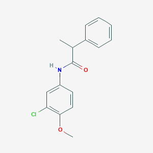 molecular formula C16H16ClNO2 B4021990 N-(3-chloro-4-methoxyphenyl)-2-phenylpropanamide 