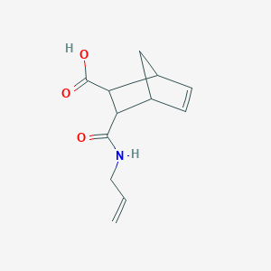 molecular formula C12H15NO3 B4021997 3-[(allylamino)carbonyl]bicyclo[2.2.1]hept-5-ene-2-carboxylic acid 