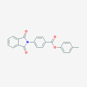 molecular formula C22H15NO4 B402200 4-methylphenyl 4-(1,3-dioxo-1,3-dihydro-2H-isoindol-2-yl)benzoate 