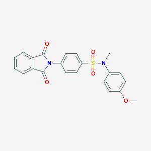 molecular formula C22H18N2O5S B402202 4-(1,3-dioxo-1,3-dihydro-2H-isoindol-2-yl)-N-(4-methoxyphenyl)-N-methylbenzenesulfonamide 