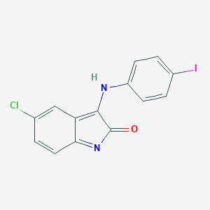 5-chloro-3-(4-iodoanilino)indol-2-one