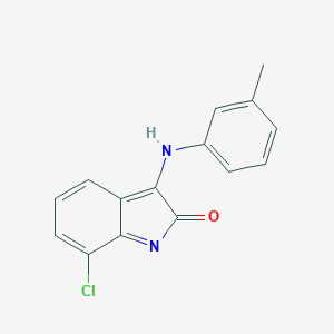 molecular formula C15H11ClN2O B402204 7-chloro-3-(3-methylanilino)indol-2-one 
