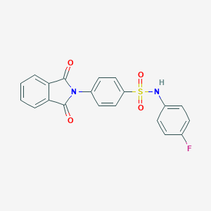 molecular formula C20H13FN2O4S B402205 4-(1,3-dioxo-1,3-dihydro-2H-isoindol-2-yl)-N-(4-fluorophenyl)benzenesulfonamide CAS No. 331433-69-3