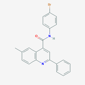 N-(4-bromophenyl)-6-methyl-2-phenylquinoline-4-carboxamide