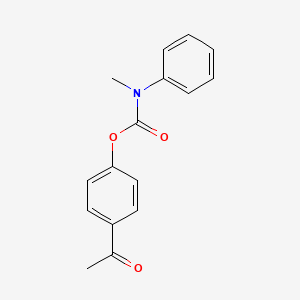 molecular formula C16H15NO3 B4022098 4-acetylphenyl methyl(phenyl)carbamate 