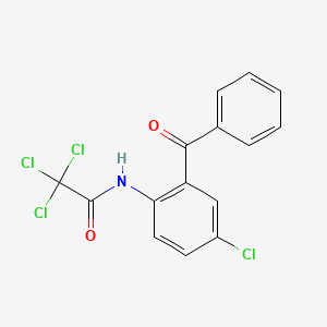 molecular formula C15H9Cl4NO2 B4022123 N-(2-benzoyl-4-chlorophenyl)-2,2,2-trichloroacetamide CAS No. 26381-66-8