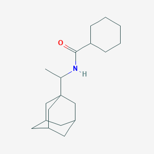 molecular formula C19H31NO B4022152 N-[1-(1-adamantyl)ethyl]cyclohexanecarboxamide 
