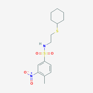 N-[2-(cyclohexylthio)ethyl]-4-methyl-3-nitrobenzenesulfonamide