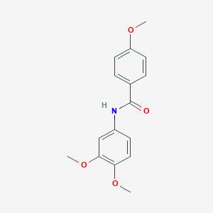 molecular formula C16H17NO4 B402224 N-(3,4-二甲氧基苯基)-4-甲氧基苯甲酰胺 CAS No. 156086-12-3