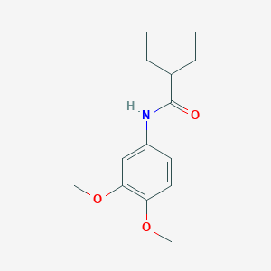 molecular formula C14H21NO3 B402226 N-(3,4-dimethoxyphenyl)-2-ethylbutanamide 