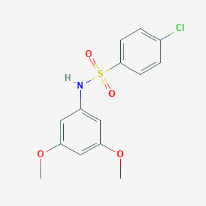 molecular formula C14H14ClNO4S B402228 4-chloro-N-(3,5-dimethoxyphenyl)benzenesulfonamide 