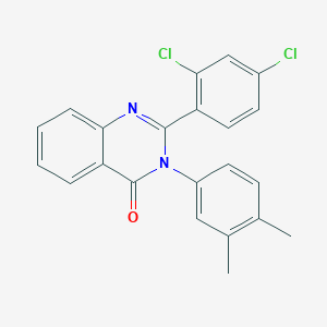 2-(2,4-dichlorophenyl)-3-(3,4-dimethylphenyl)-4(3H)-quinazolinone