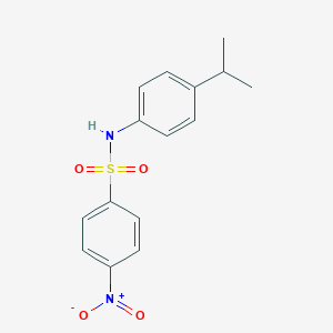 molecular formula C15H16N2O4S B402238 4-nitro-N-(4-propan-2-ylphenyl)benzenesulfonamide CAS No. 349138-86-9