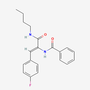 molecular formula C20H21FN2O2 B4022391 N-[1-[(butylamino)carbonyl]-2-(4-fluorophenyl)vinyl]benzamide 