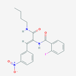 N-[1-[(butylamino)carbonyl]-2-(3-nitrophenyl)vinyl]-2-iodobenzamide