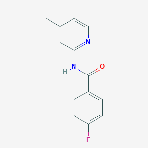 molecular formula C13H11FN2O B402242 4-fluoro-N-(4-methylpyridin-2-yl)benzamide CAS No. 349129-75-5