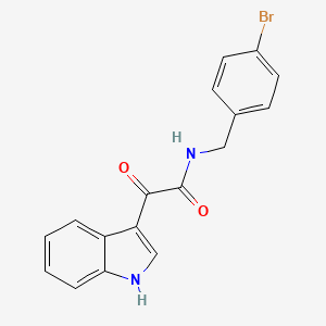 molecular formula C17H13BrN2O2 B4022425 N-(4-溴苄基)-2-(1H-吲哚-3-基)-2-氧代乙酰胺 
