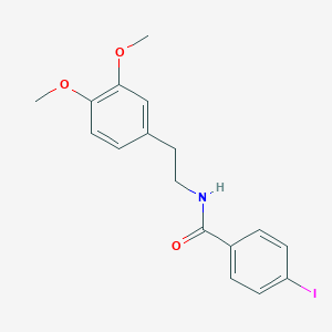 molecular formula C17H18INO3 B402247 N-[2-(3,4-dimethoxyphenyl)ethyl]-4-iodobenzamide 