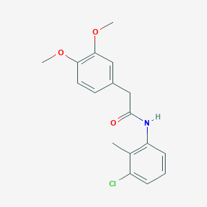 molecular formula C17H18ClNO3 B402250 N-(3-chloro-2-methylphenyl)-2-(3,4-dimethoxyphenyl)acetamide 