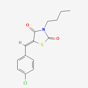 3-butyl-5-(4-chlorobenzylidene)-1,3-thiazolidine-2,4-dione