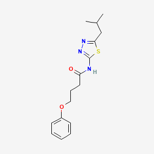 N-(5-isobutyl-1,3,4-thiadiazol-2-yl)-4-phenoxybutanamide