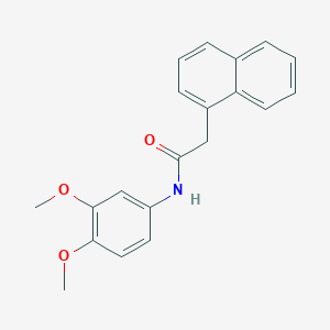 molecular formula C20H19NO3 B402255 N-(3,4-dimethoxyphenyl)-2-(naphthalen-1-yl)acetamide CAS No. 585523-36-0