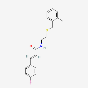 molecular formula C19H20FNOS B4022553 3-(4-fluorophenyl)-N-{2-[(2-methylbenzyl)thio]ethyl}acrylamide 