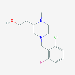 2-[4-(2-chloro-6-fluorobenzyl)-1-methyl-2-piperazinyl]ethanol