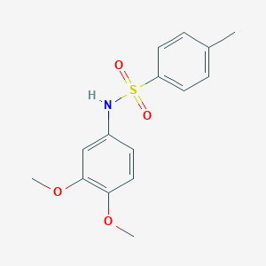 molecular formula C15H17NO4S B402257 N-(3,4-Dimethoxyphenyl)-4-methylbenzenesulfonamide CAS No. 100956-66-9