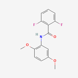 molecular formula C15H13F2NO3 B4022576 N-(2,5-dimethoxyphenyl)-2,6-difluorobenzamide 