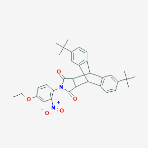 4,11-Ditert-butyl-17-{4-ethoxy-2-[hydroxy(oxido)amino]phenyl}-17-azapentacyclo[6.6.5.0~2,7~.0~9,14~.0~15,19~]nonadeca-2,4,6,9,11,13-hexaene-16,18-dione