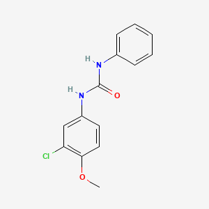 molecular formula C14H13ClN2O2 B4022652 N-(3-chloro-4-methoxyphenyl)-N'-phenylurea 
