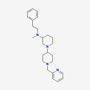 molecular formula C25H36N4 B4022688 N-methyl-N-(2-phenylethyl)-1'-(2-pyridinylmethyl)-1,4'-bipiperidin-3-amine 
