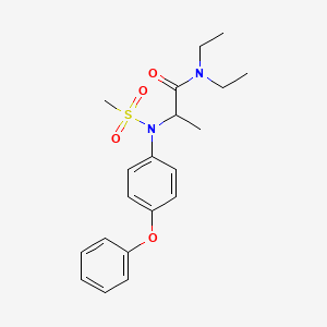 N~1~,N~1~-diethyl-N~2~-(methylsulfonyl)-N~2~-(4-phenoxyphenyl)alaninamide