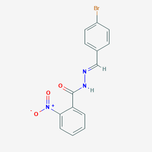 molecular formula C14H10BrN3O3 B402278 N'-(4-bromobenzylidene)-2-nitrobenzohydrazide 