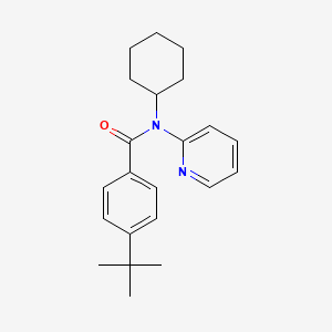 molecular formula C22H28N2O B4022835 4-tert-butyl-N-cyclohexyl-N-2-pyridinylbenzamide 