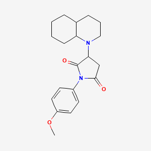 1-(4-methoxyphenyl)-3-(octahydro-1(2H)-quinolinyl)-2,5-pyrrolidinedione