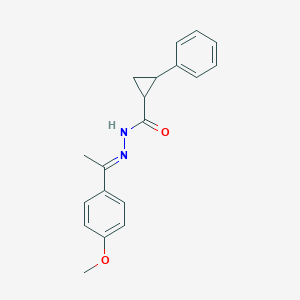 molecular formula C19H20N2O2 B402289 N'-[1-(4-methoxyphenyl)ethylidene]-2-phenylcyclopropanecarbohydrazide 