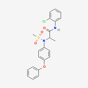 N~1~-(2-chlorophenyl)-N~2~-(methylsulfonyl)-N~2~-(4-phenoxyphenyl)alaninamide