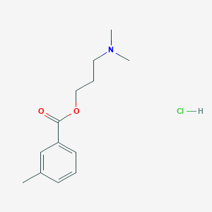 molecular formula C13H20ClNO2 B4022959 3-(dimethylamino)propyl 3-methylbenzoate hydrochloride 