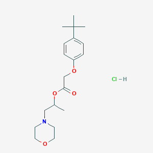 molecular formula C19H30ClNO4 B4022965 1-methyl-2-(4-morpholinyl)ethyl (4-tert-butylphenoxy)acetate hydrochloride 