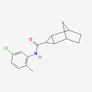 molecular formula C16H18ClNO B4022970 N-(5-chloro-2-methylphenyl)tricyclo[3.2.1.0~2,4~]octane-3-carboxamide 