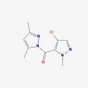 1-[(4-bromo-1-methyl-1H-pyrazol-5-yl)carbonyl]-3,5-dimethyl-1H-pyrazole