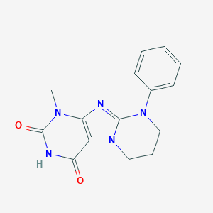 1-methyl-9-phenyl-6,7,8,9-tetrahydropyrimido[2,1-f]purine-2,4(1H,3H)-dione