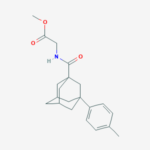 molecular formula C21H27NO3 B4023065 methyl N-{[3-(4-methylphenyl)-1-adamantyl]carbonyl}glycinate 