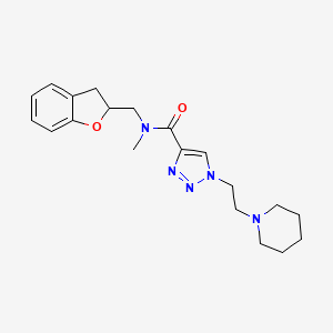 N-(2,3-dihydro-1-benzofuran-2-ylmethyl)-N-methyl-1-[2-(1-piperidinyl)ethyl]-1H-1,2,3-triazole-4-carboxamide