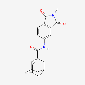 molecular formula C20H22N2O3 B4023143 N-(2-methyl-1,3-dioxo-2,3-dihydro-1H-isoindol-5-yl)-1-adamantanecarboxamide 
