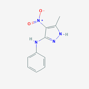 molecular formula C10H10N4O2 B402326 5-methyl-4-nitro-N-phenyl-1H-pyrazol-3-amine CAS No. 312311-39-0